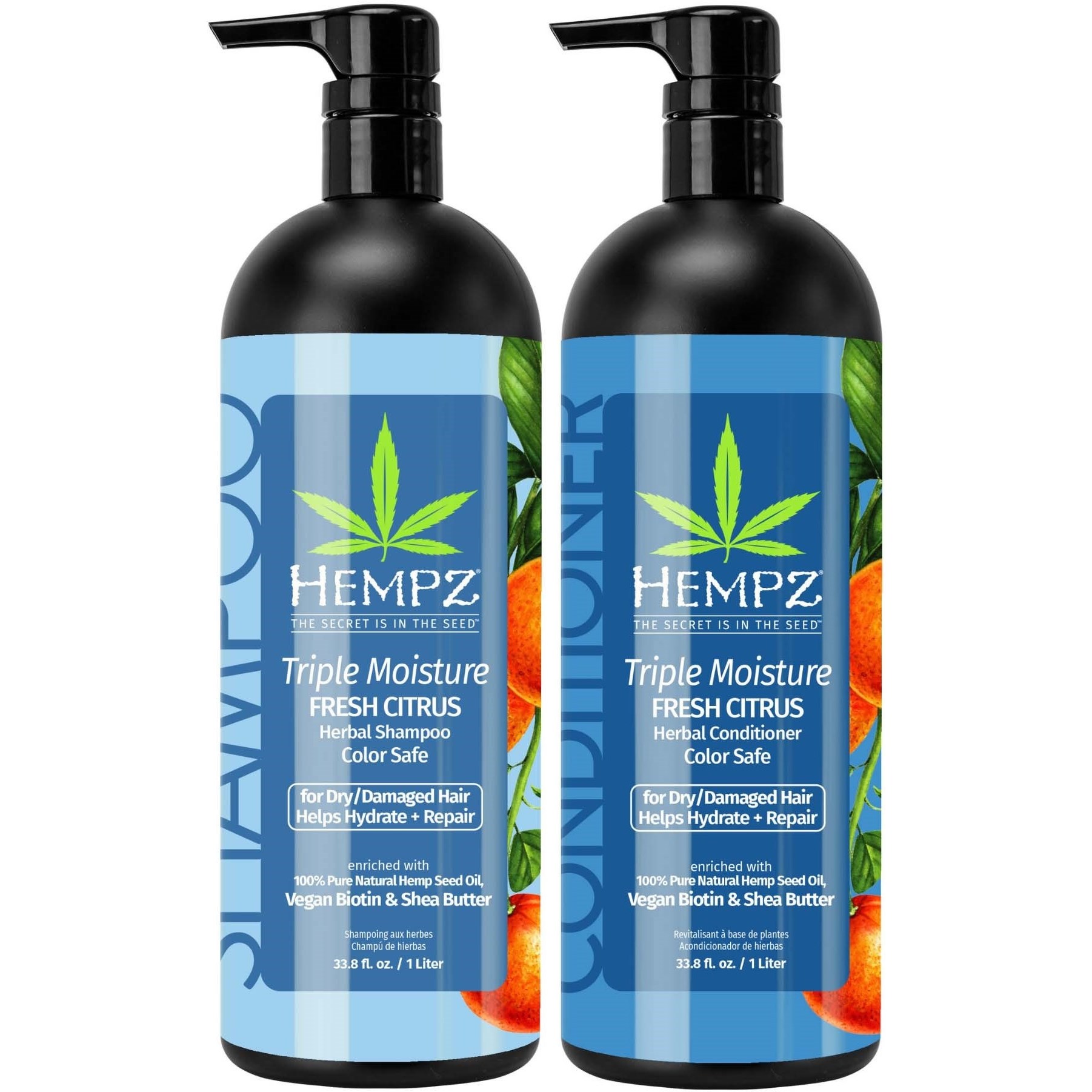 Hempz Triple Moisture Herbal Bundle Conditioner 1000 ml & Conditi