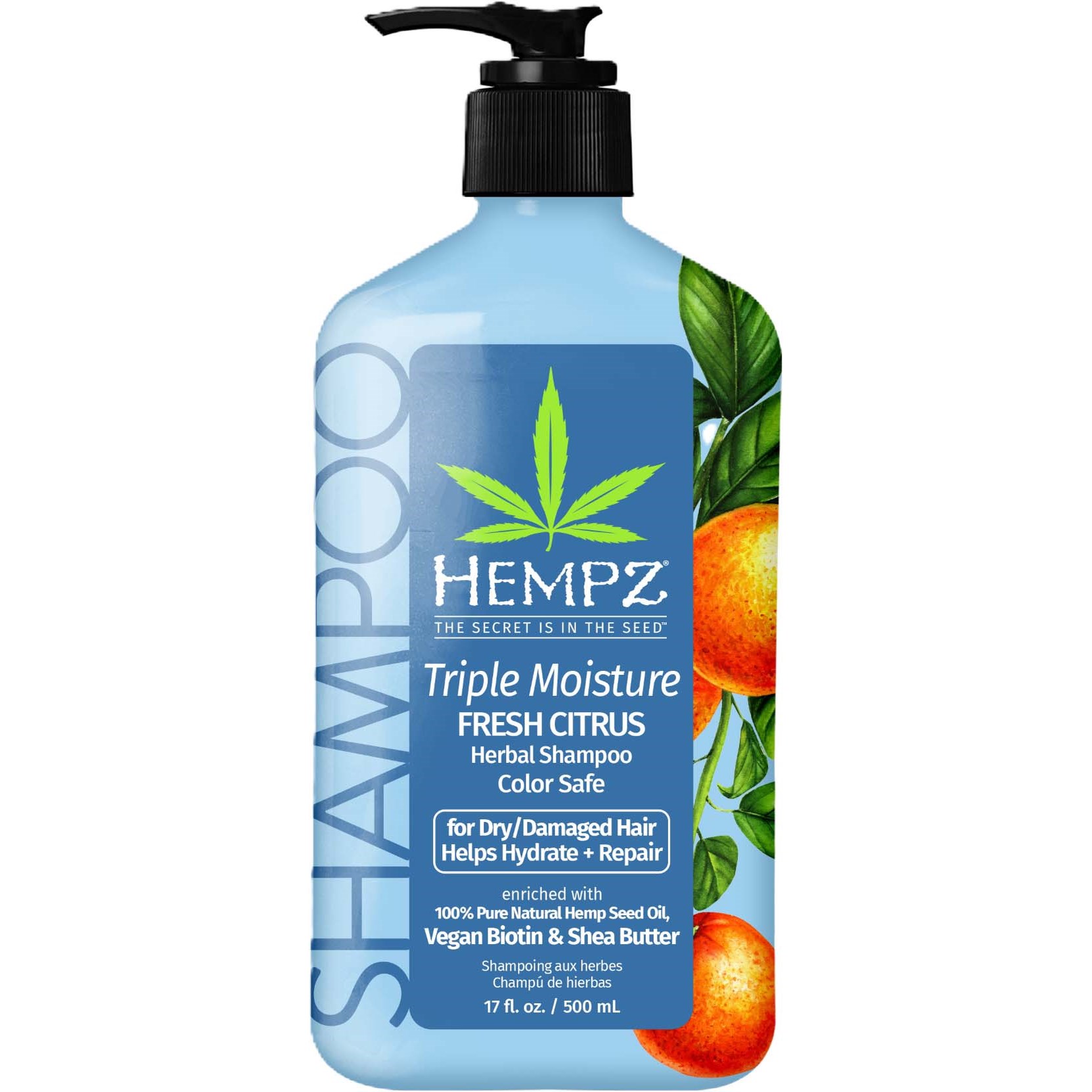 Hempz Triple Moisture Herbal Shampoo 500 ml