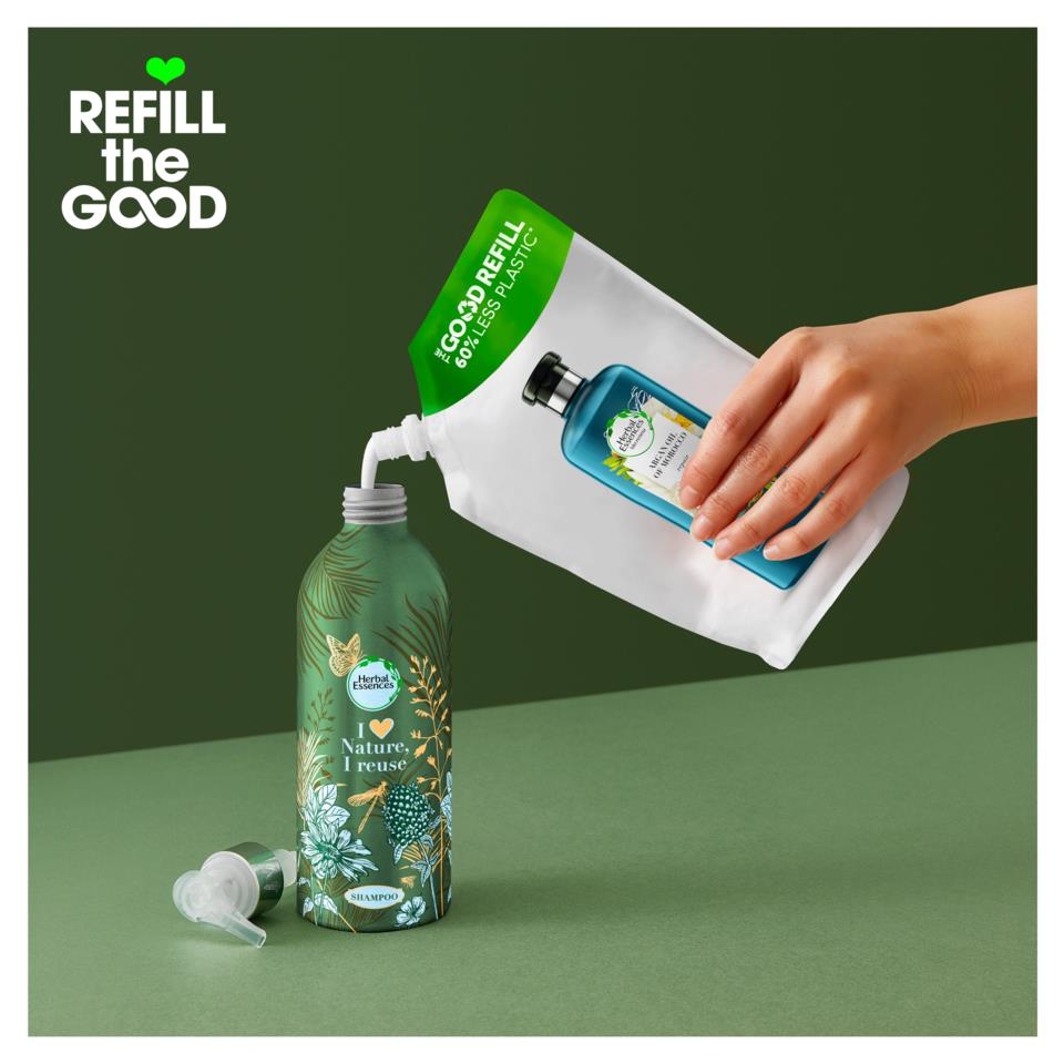 Herbal Essences Repair Shampoo with Argan Oil Refillable Bottle 430ml 