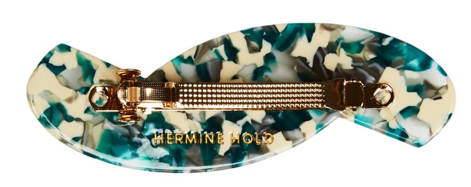 Hermine Hold Solid Hair barrette Grön-Vit