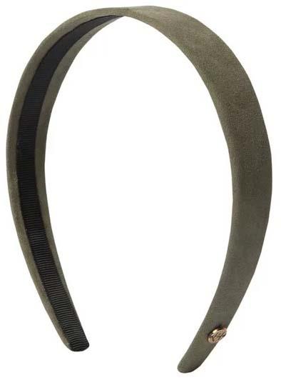 Hermine Hold Suede Solid Head Band Khaki