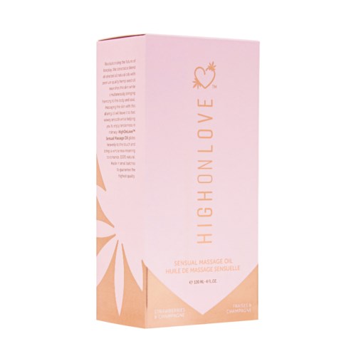 HighOnLove Massage Oil Strawberry Champagne 120 ml