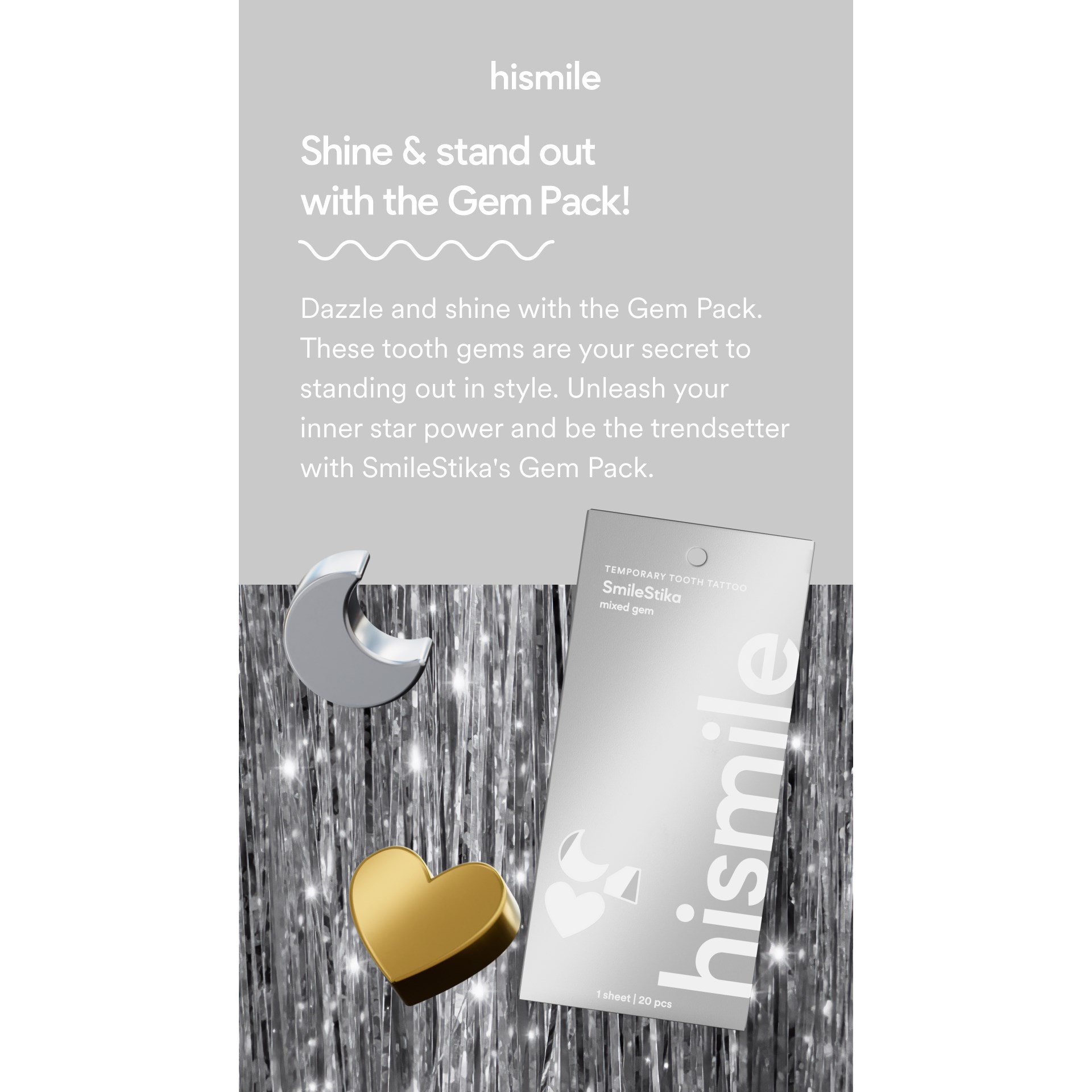 Hismile SmileStika Mixed Gem Pack billede