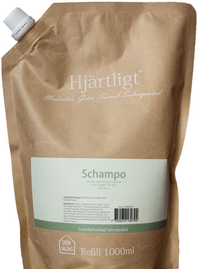 Hjärtligt Original Schampo refill 1000 ml