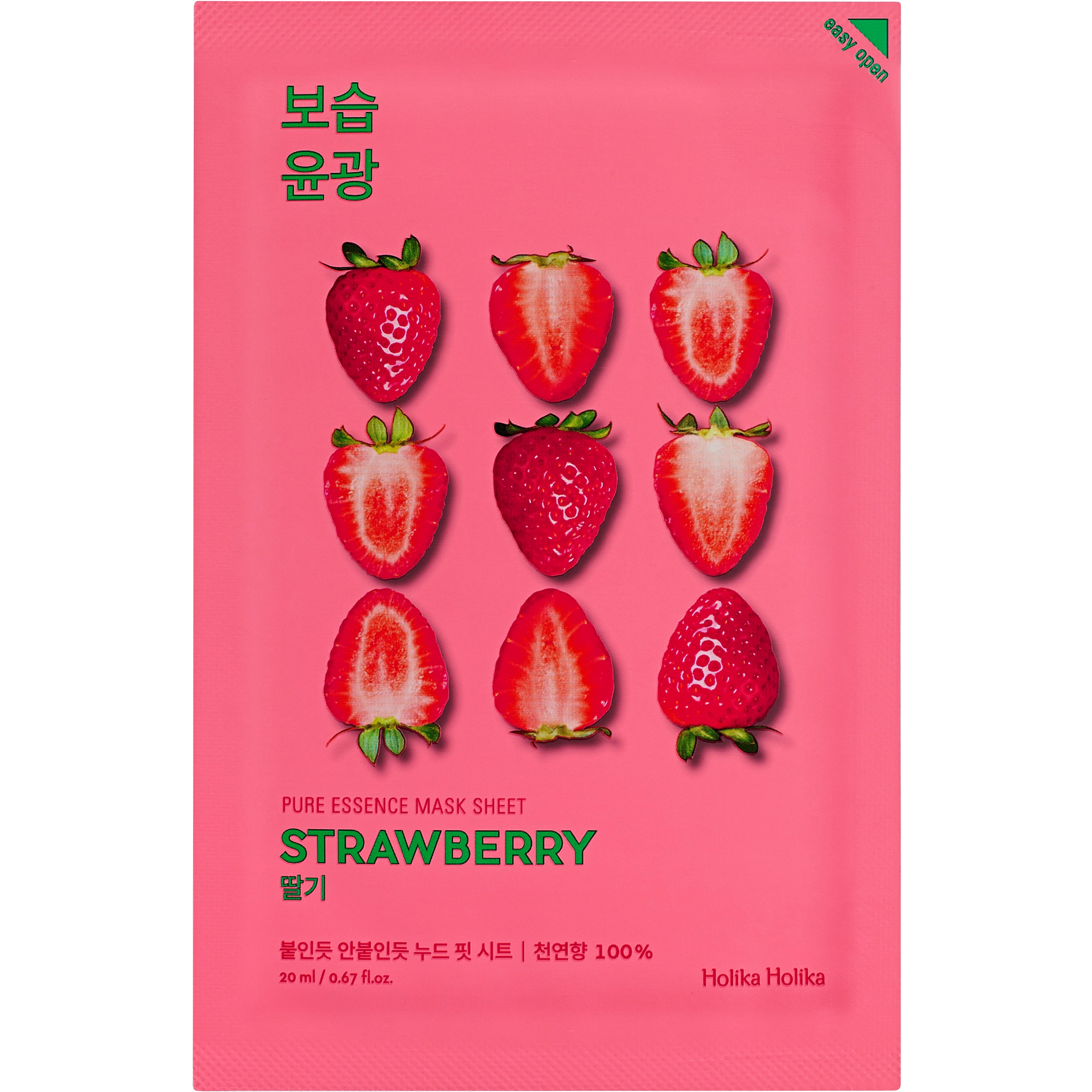 Läs mer om Holika Holika Pure Essence Mask Sheet Strawberry Sheet Strawberry