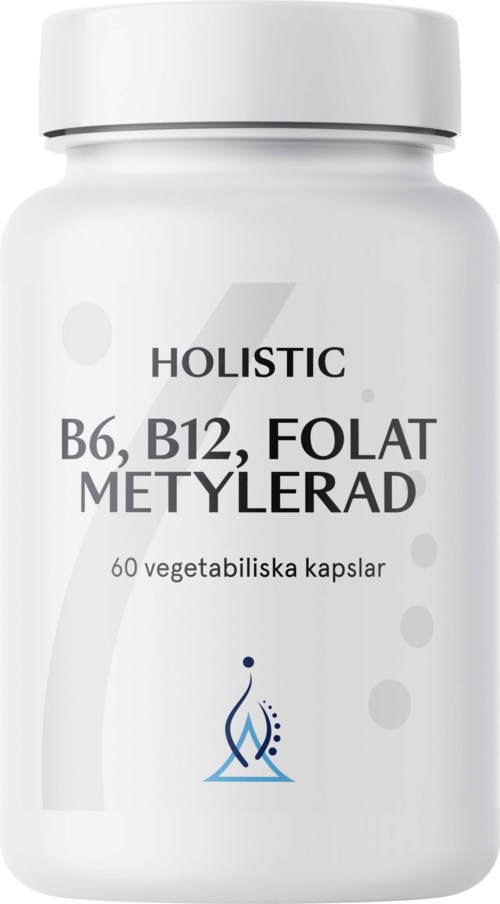 Holistic B6 B12 Folat metylerad 60 vegetabiliska kapslar 60 st