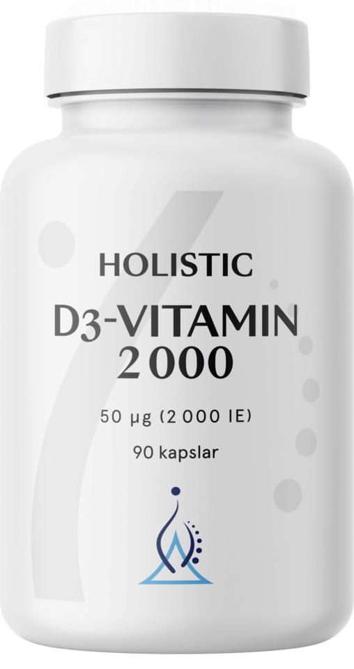 Holistic D3-vitamin 2000IE (50 µg) 180 vegetabiliska kapslar