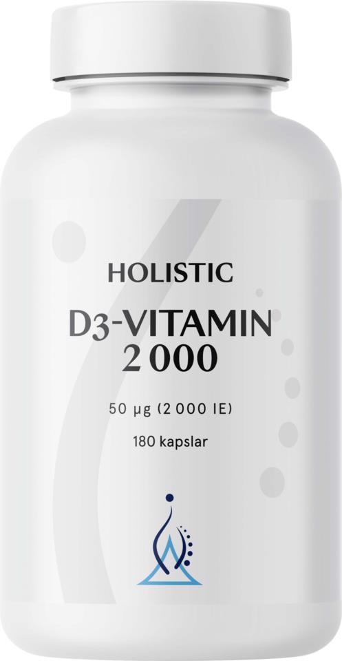 Holistic D3-vitamin 2000IE (50 µg)  vegetabiliska kapslar