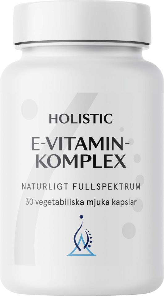 Holistic E-vitaminkomplex 30 vegatabiliska mjuka kapslar 