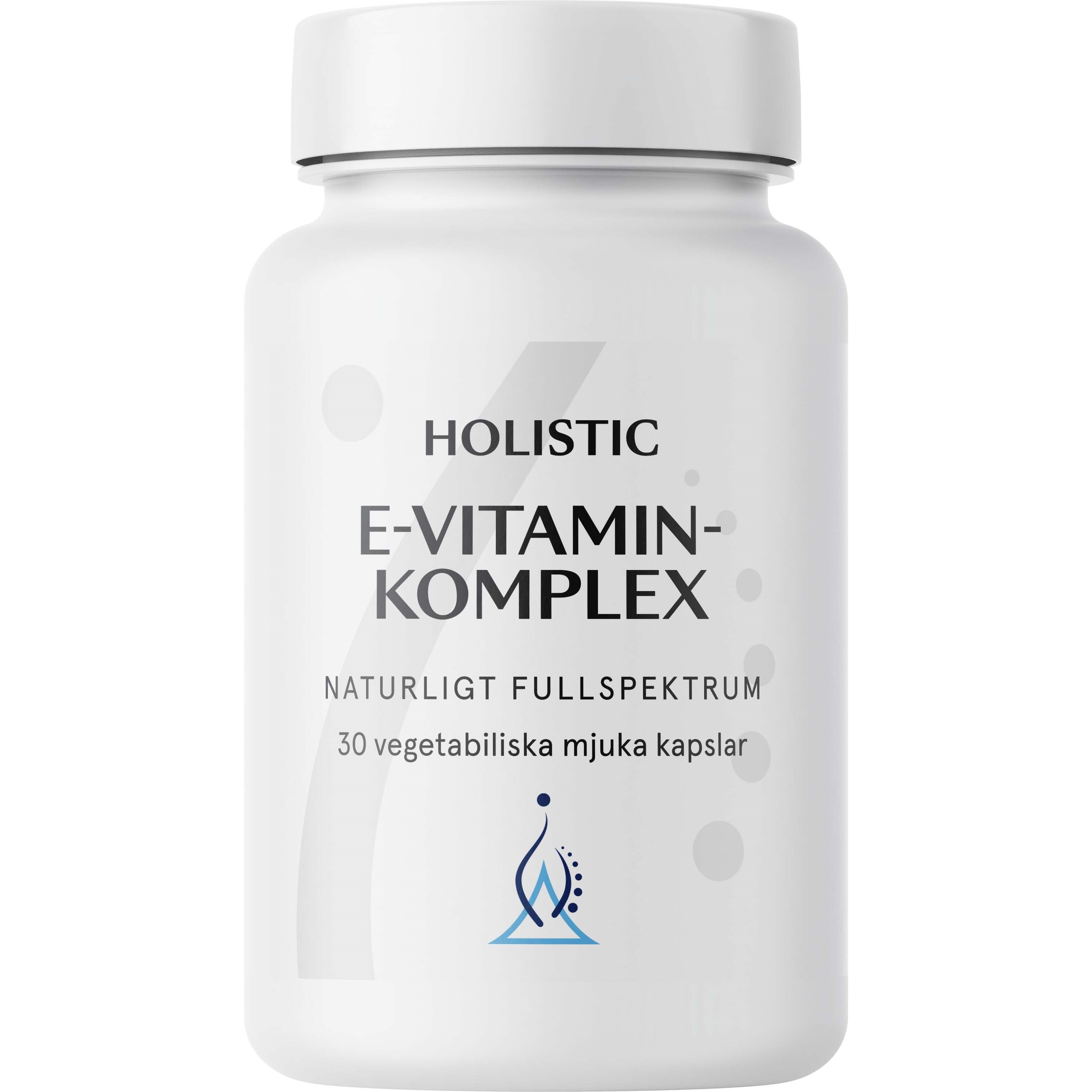 Läs mer om Holistic E-vitaminkomplex 30 vegatabiliska mjuka kapslar 30 st
