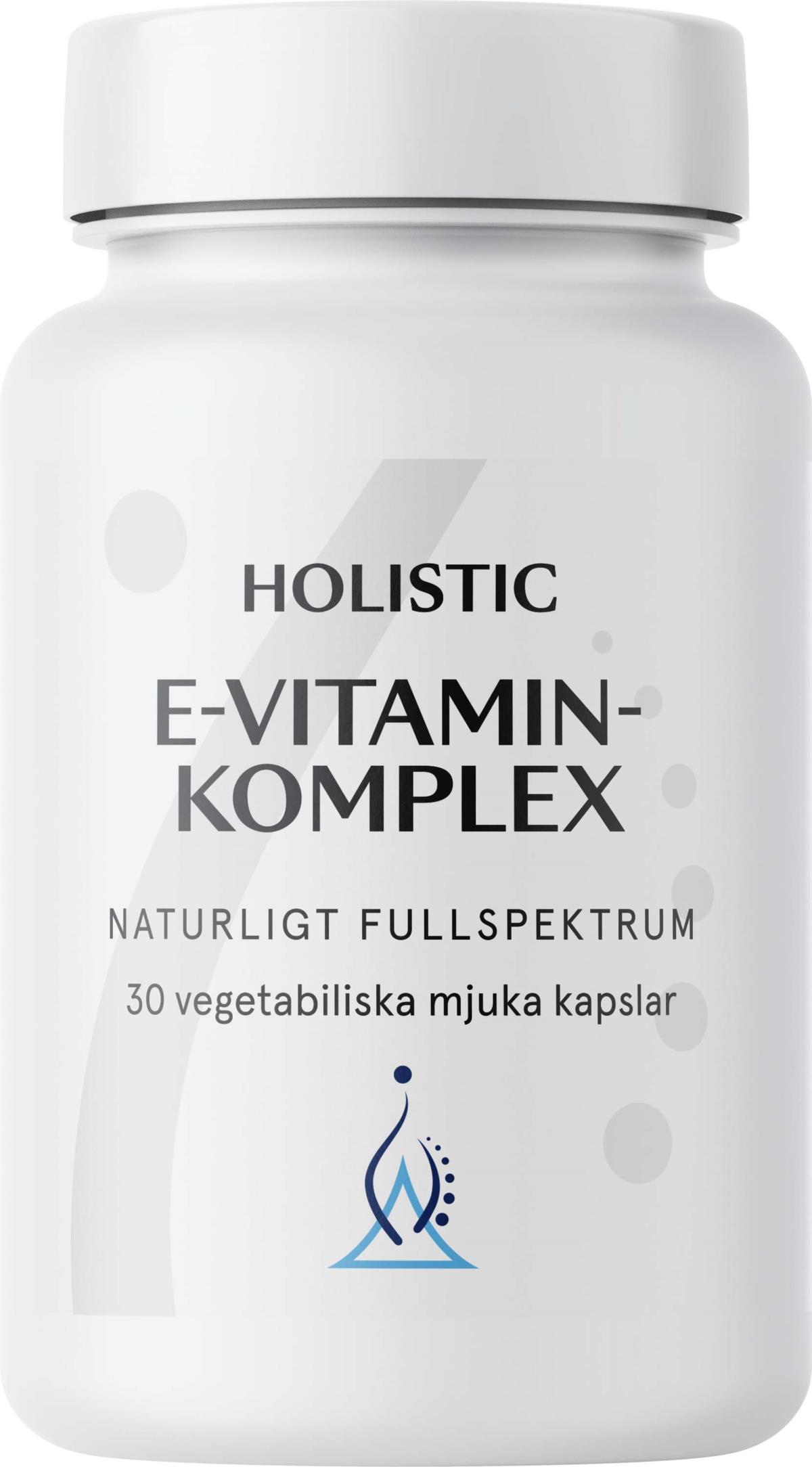 Holistic E-vitaminkomplex 30 vegatabiliska mjuka kapslar 30 st