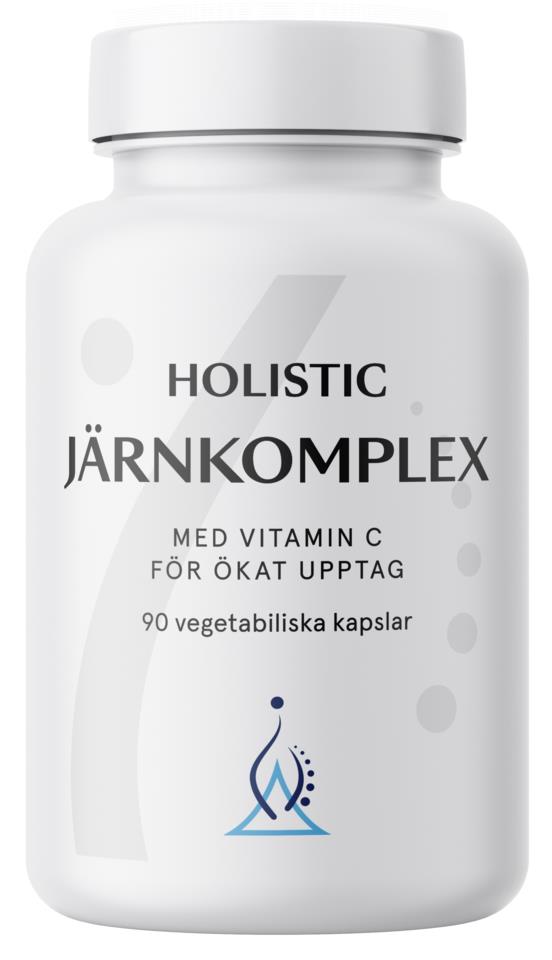 Holistic Järnkomplex 25 mg 90 vegetabiliska kapslar