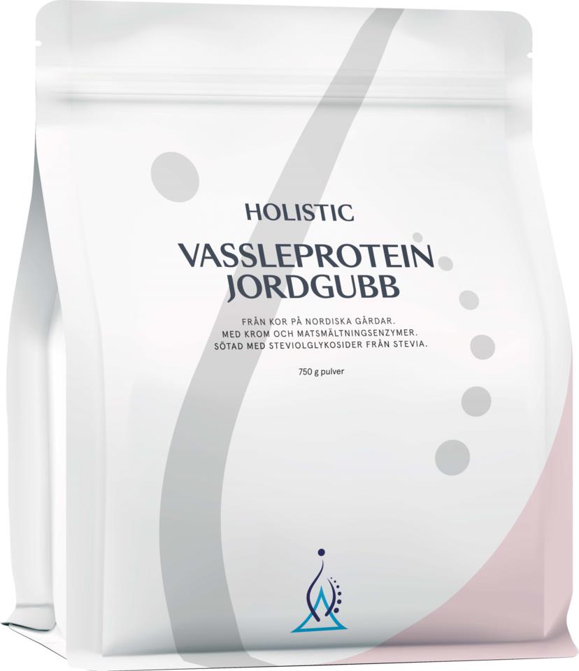 Holistic Vassleprotein jordgubb 750 g