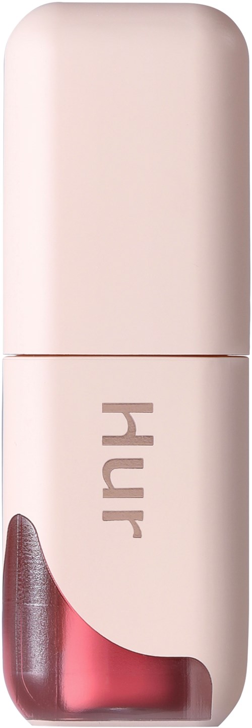 En rosa läppbalsamtub med märket "Huda" skrivet på den.