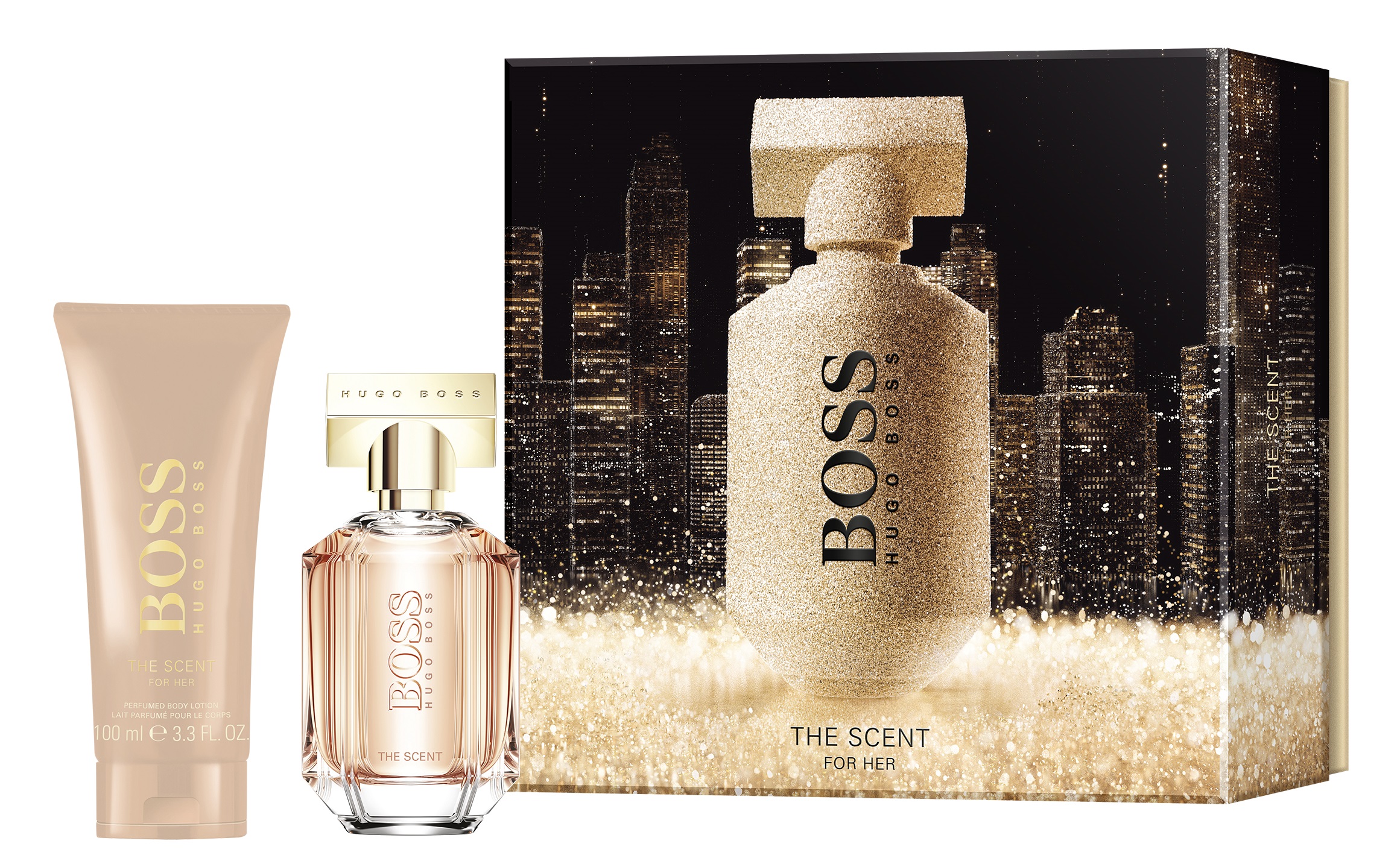 Boss the scent hotsell for her gift set