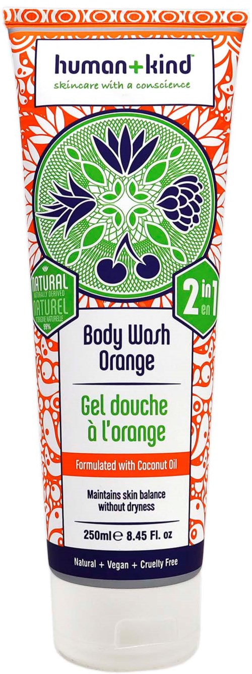 human + kind Wash Orange 250 ml