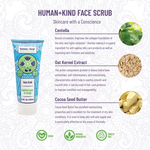human + kind Face Scrub 100 ml