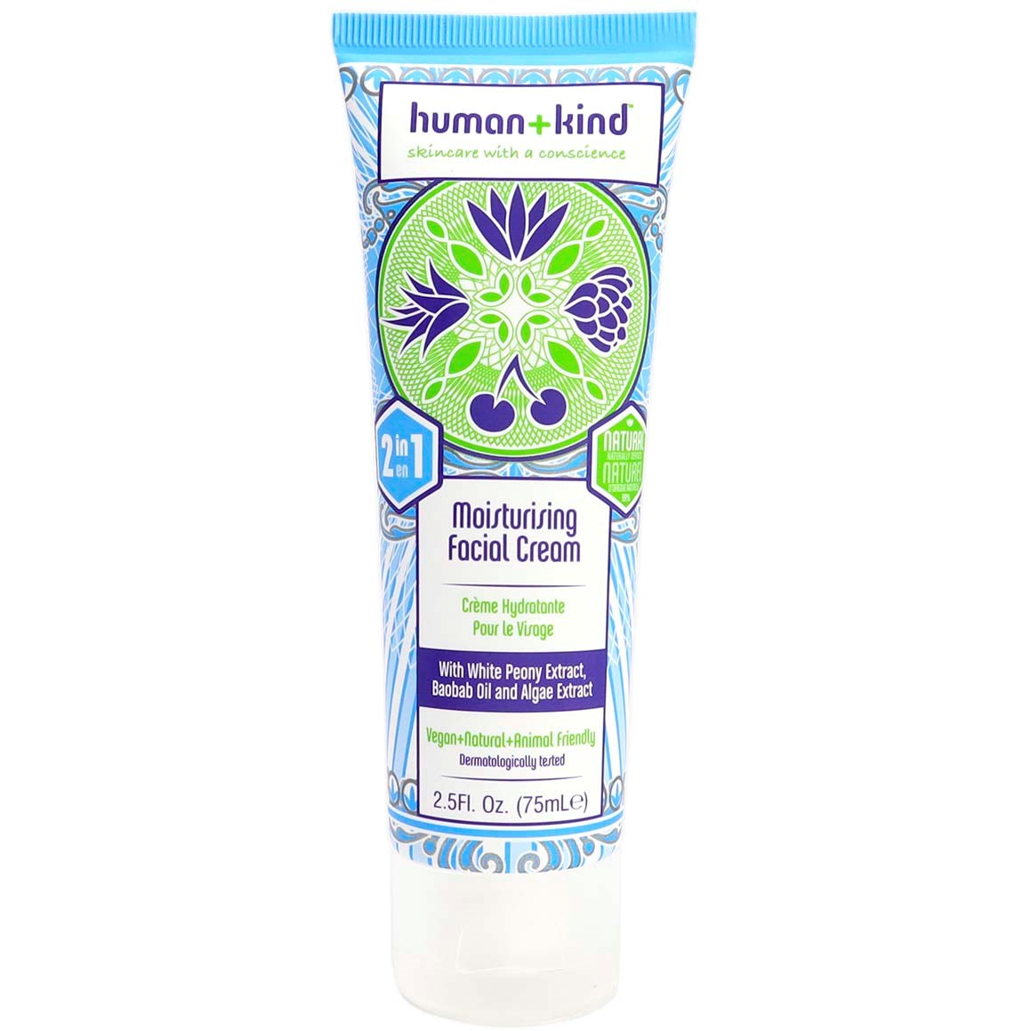 Läs mer om human + kind Facial Moistursing Cream 75 ml