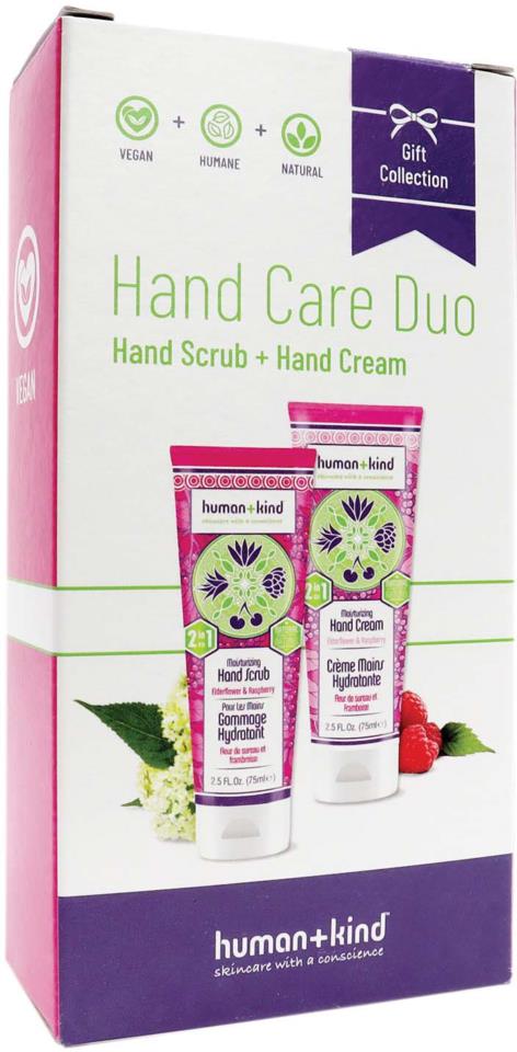 Human+Kind Hand cream+Hand Scrub Duo Elderflower