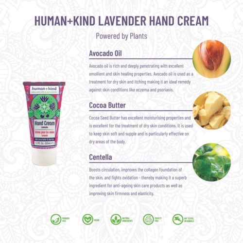 human + kind Hand+Elbow+Feet Cream Botanical 50 ml | lyko.com