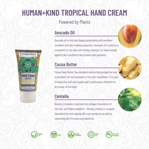 human + kind Hand+Elbow+Feet Cream Tropical Fresh 50 ml
