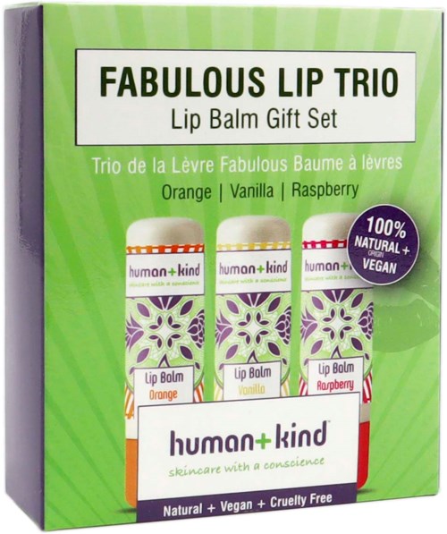 human + kind Lip Balm Trio