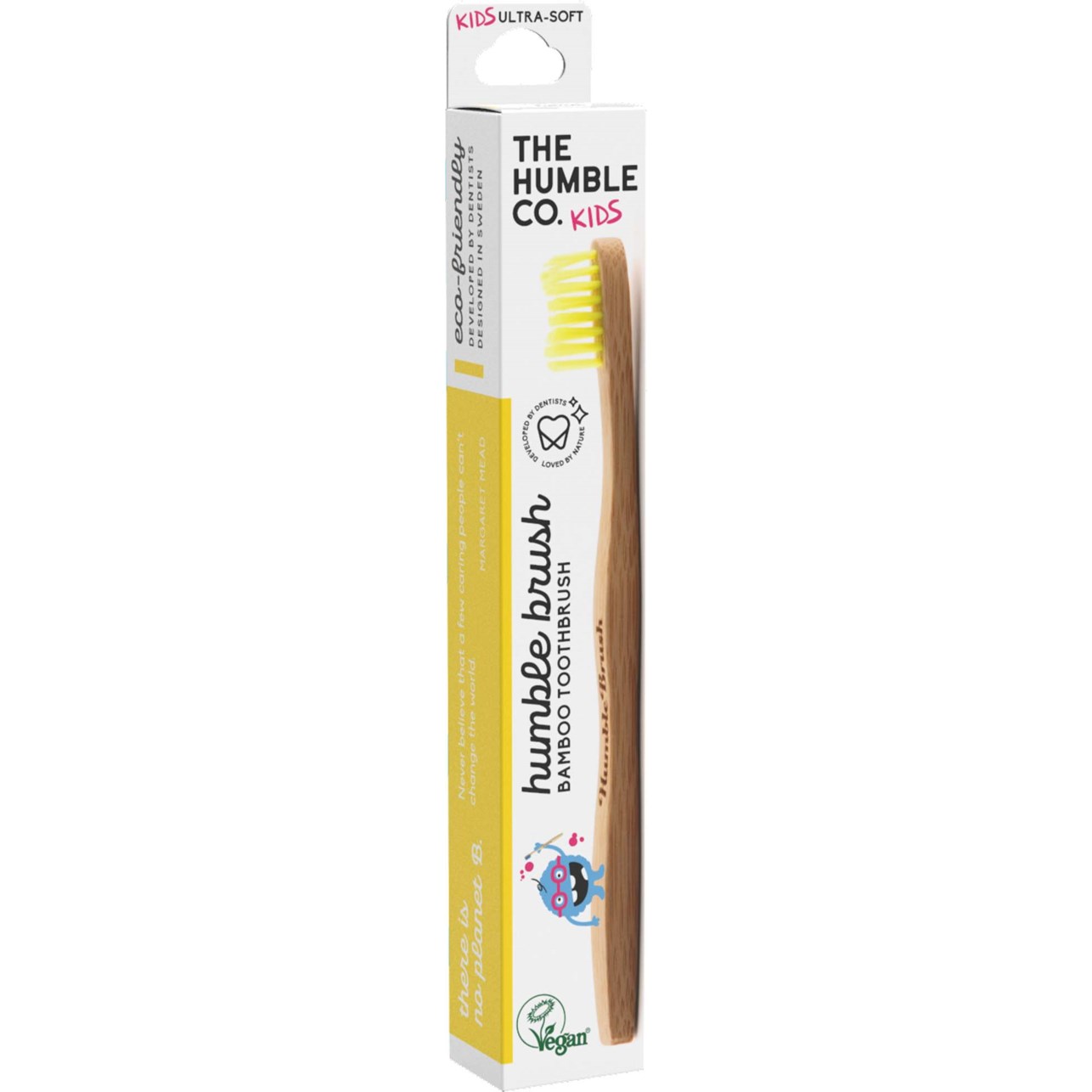 The Humble Co. Bamboo Toothbrush Kids Yellow