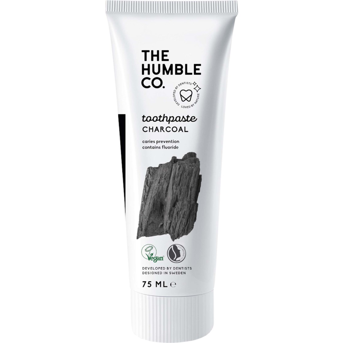 Läs mer om The Humble Co. Humble Natural Tootpaste Charcoal 75 ml