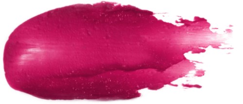Rosa läppstiftskladd med en gradienteffekt som bleknar vid kanterna på en vit bakgrund.