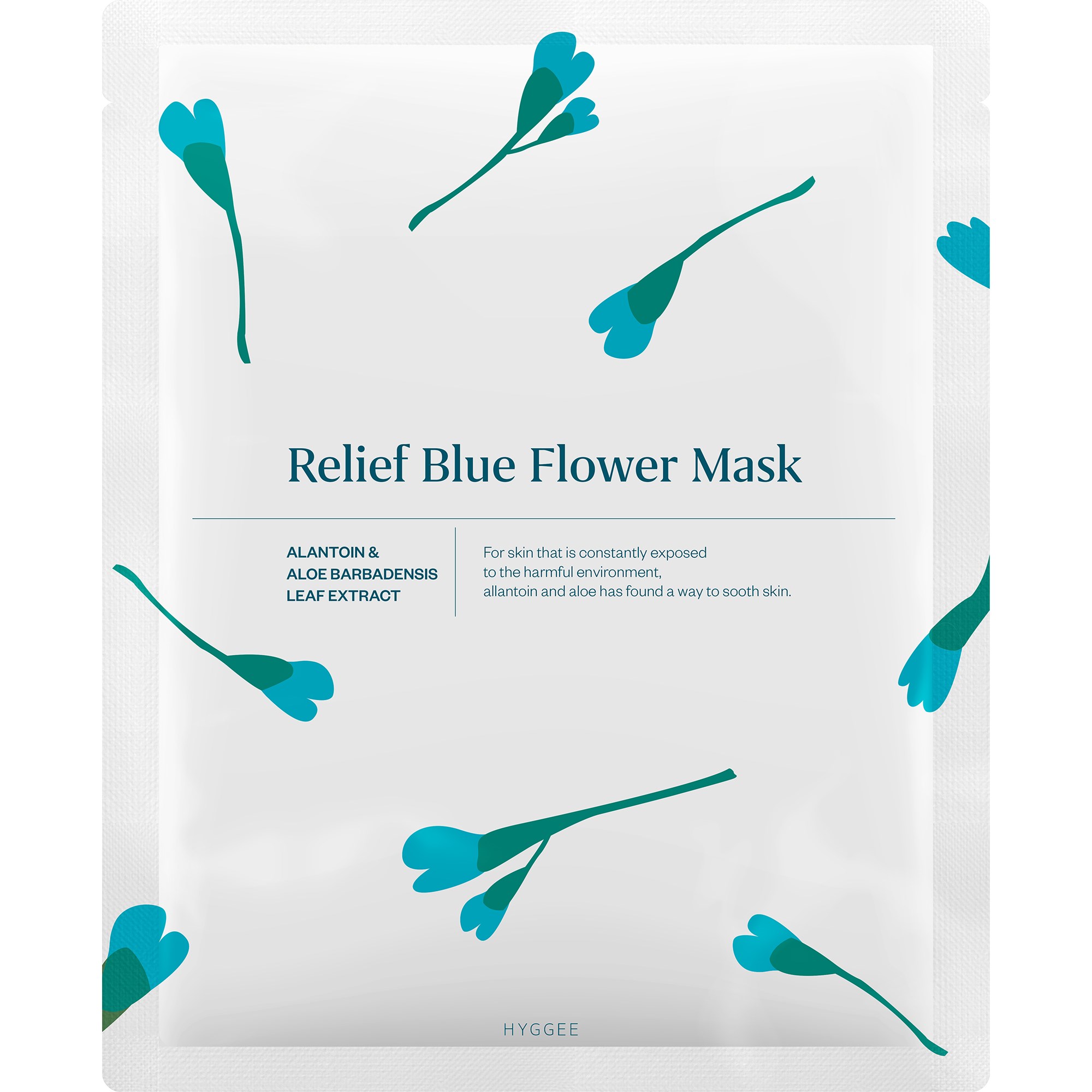 Läs mer om HYGGEE Blue Flower Relief Flower Mask 35 ml