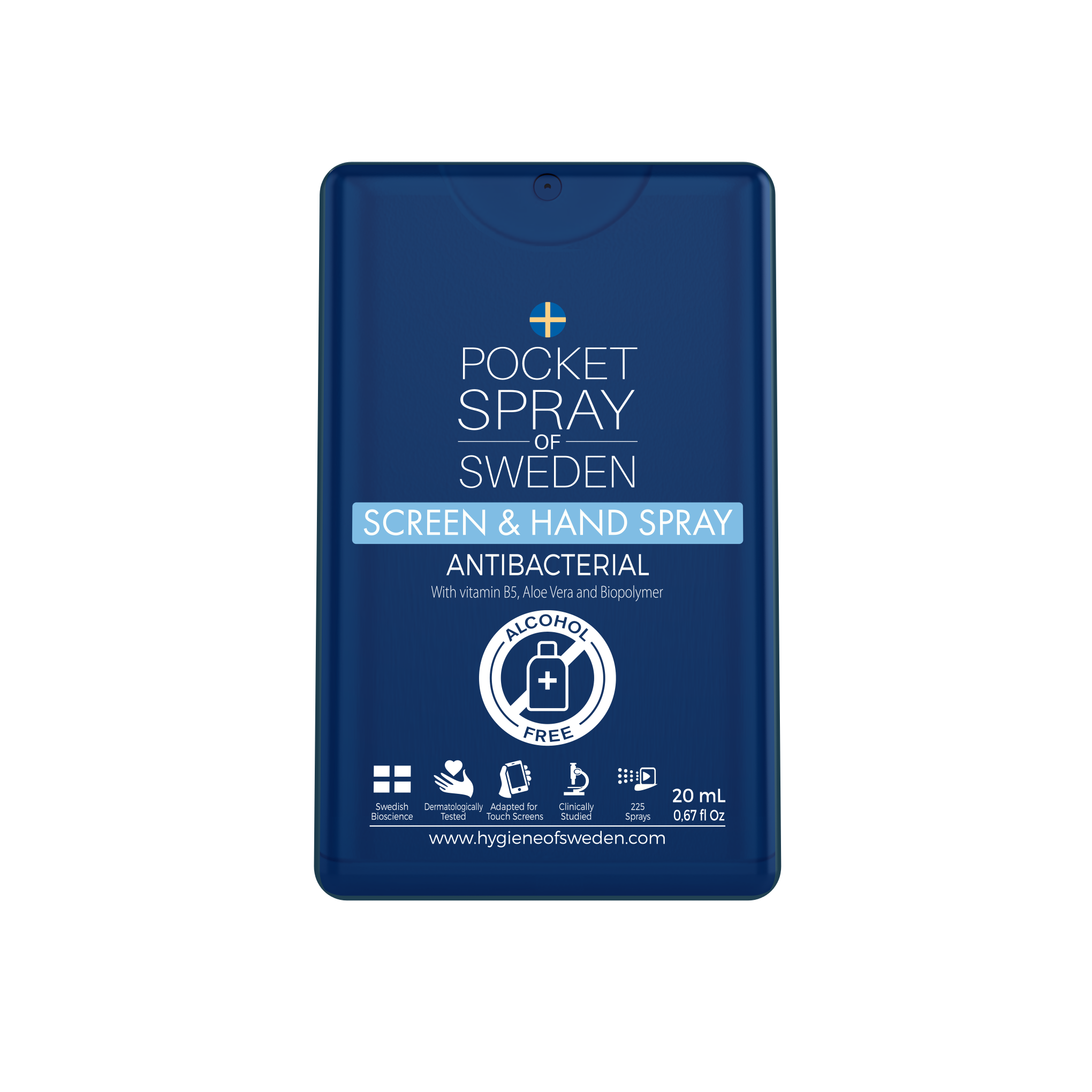 Hygiene of Sweden   Antibakteriell Pocket Spray 20 ml