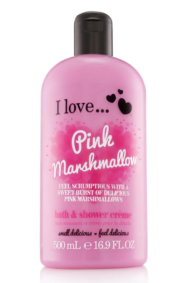 I Love… Bubble Bath & Shower Crème Pink Marshmallow 500ml