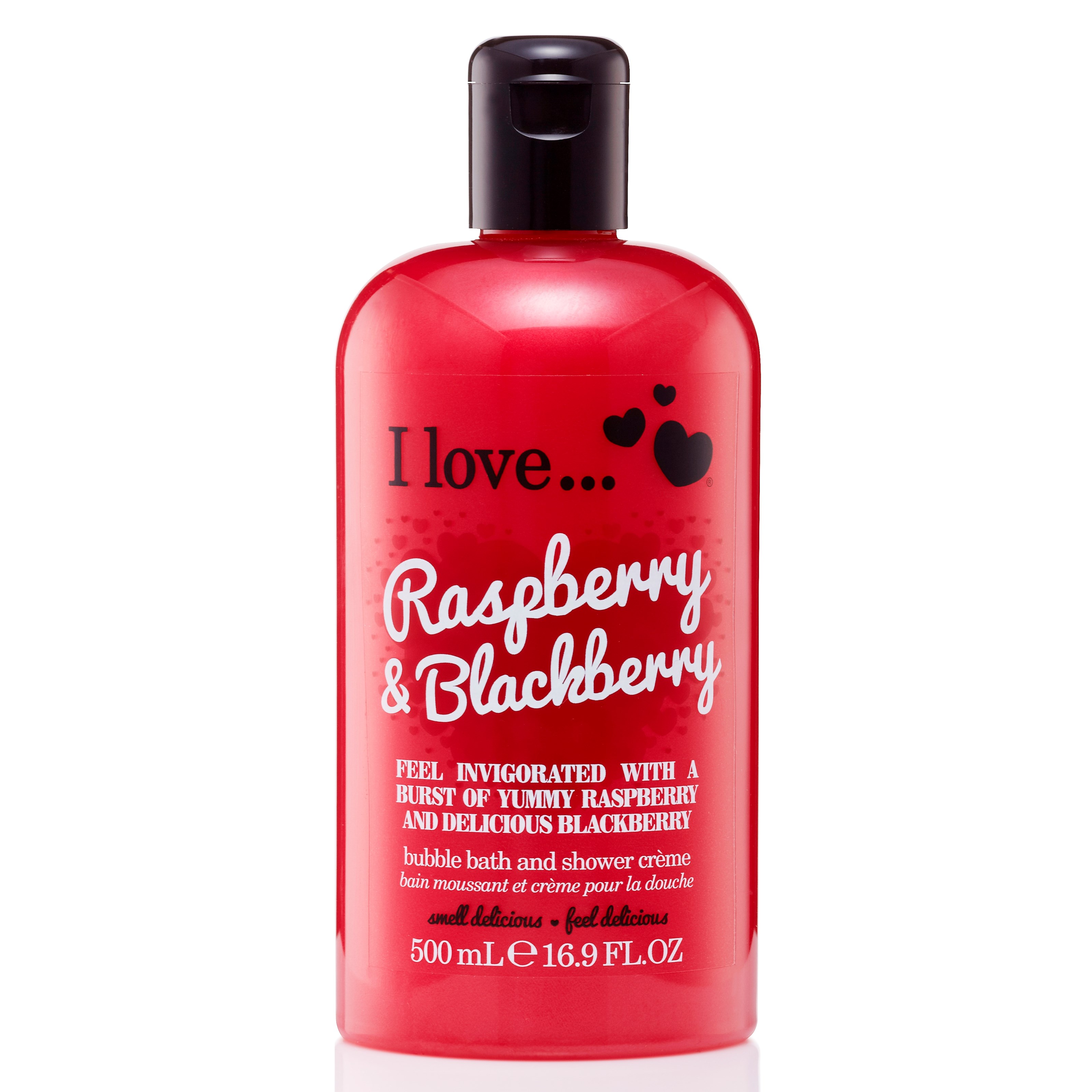 I Love... Bubble Bath & Shower Crème I Love… 500ml Raspberry & Bl billede