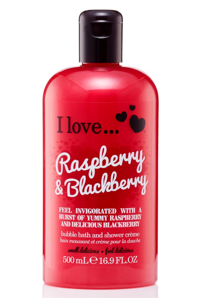 I Love… Bubble Bath & Shower Crème Raspberry & Blackberry 500ml