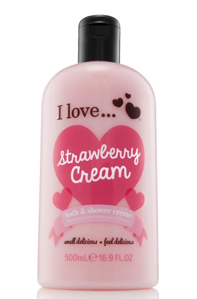 I Love… Bubble Bath & Shower Crème Strawberry Cream Evolution 500ml