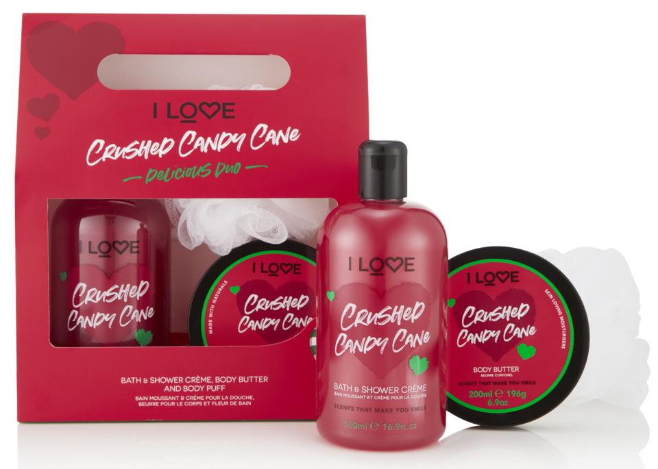 I Love Original Delicious Duo Crushed Candy Cane Gift Set
