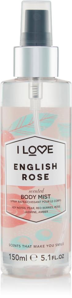 I Love Signature English Rose Body Mist 150 ml