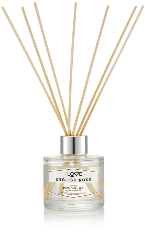 I Love Signature English Rose Scented Reed Diffuser 100ml