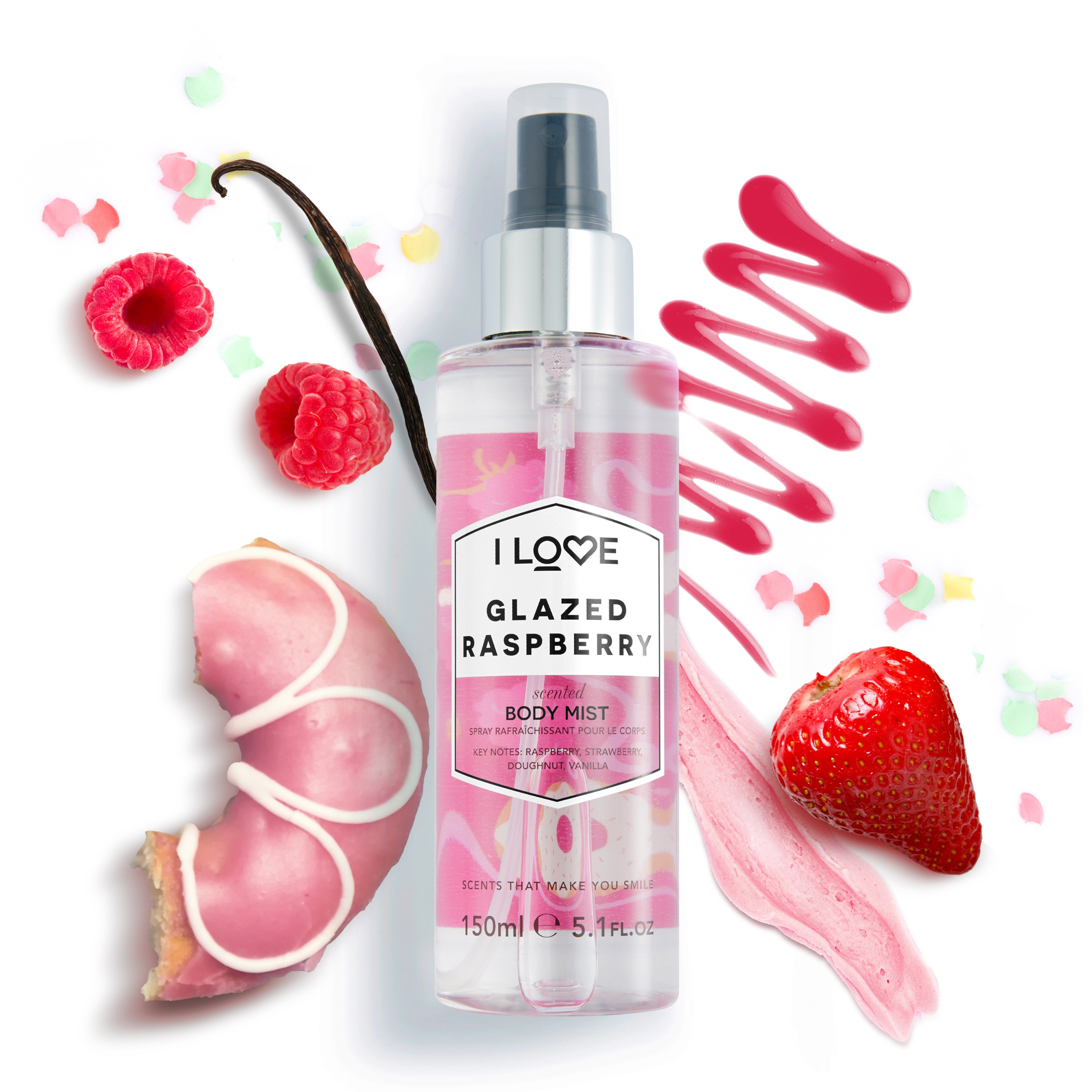 Alternativ bild 1 för I Love... Signature I Love Glazed Raspberry Body Mist 150 ml