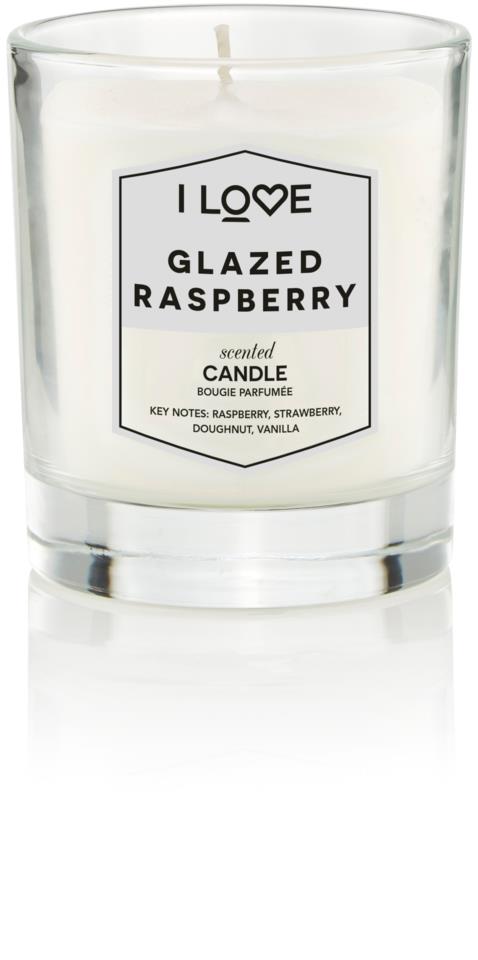 I Love Signature Glazed Raspberry Scented Candle 200g