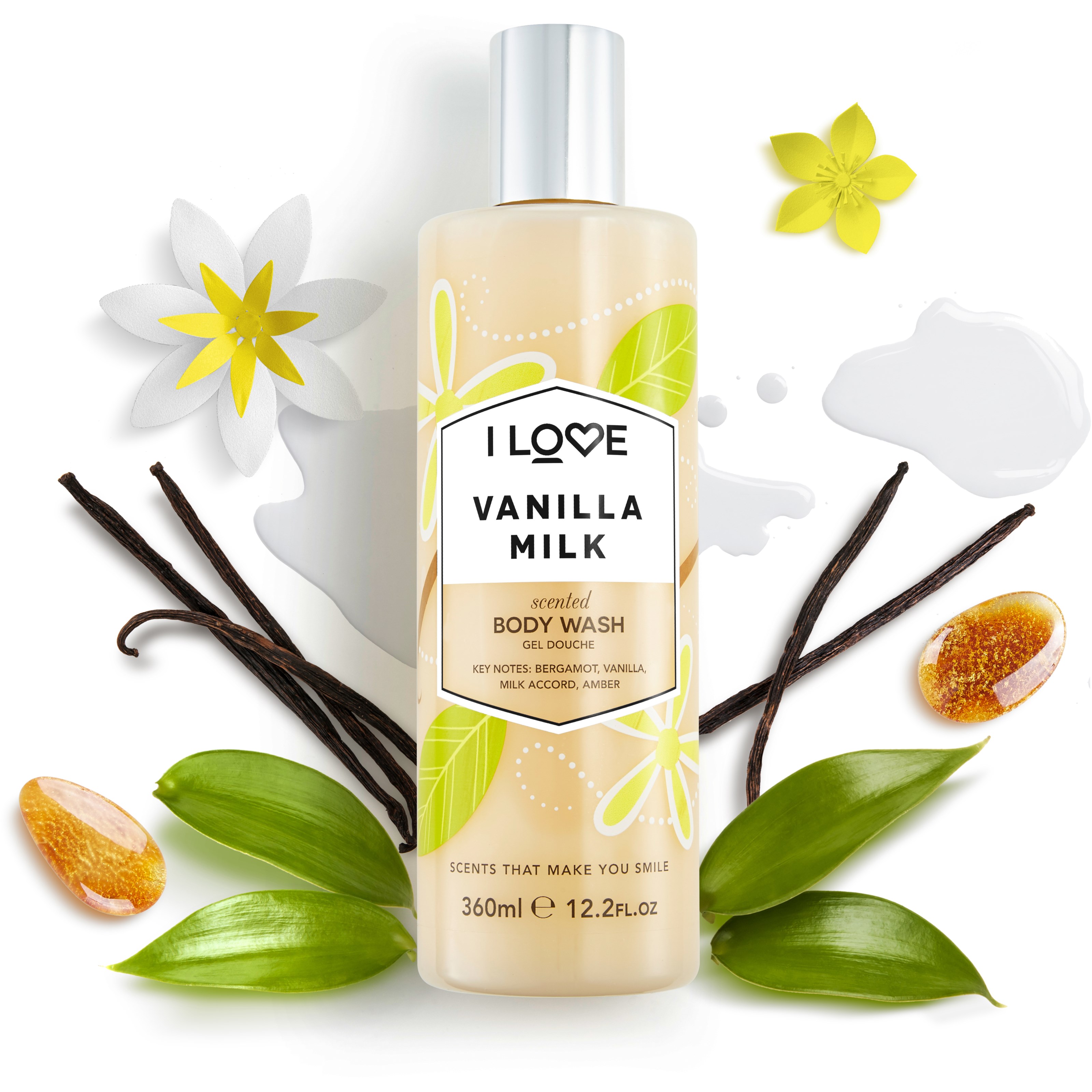 Alternativ bild 1 för I Love... Signature I Love Vanilla Milk Body Wash 360 ml