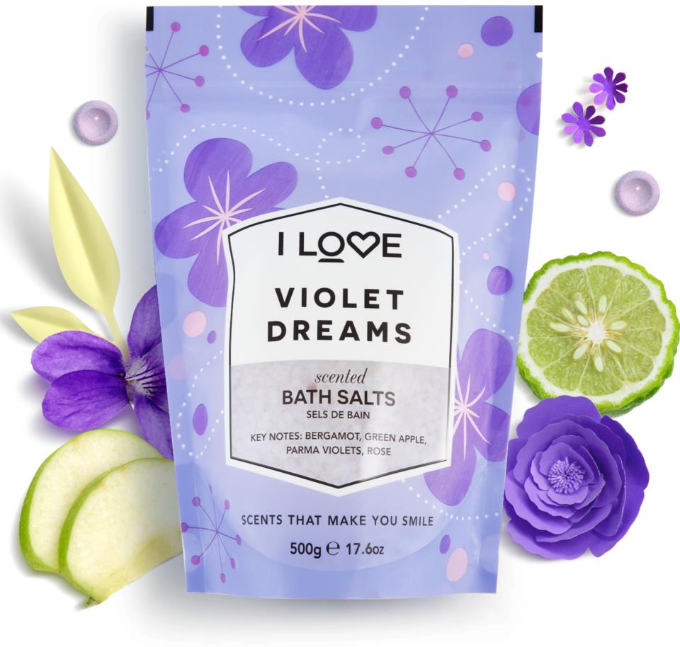 I Love Signature Violet Dreams Bath Salts 500 g
