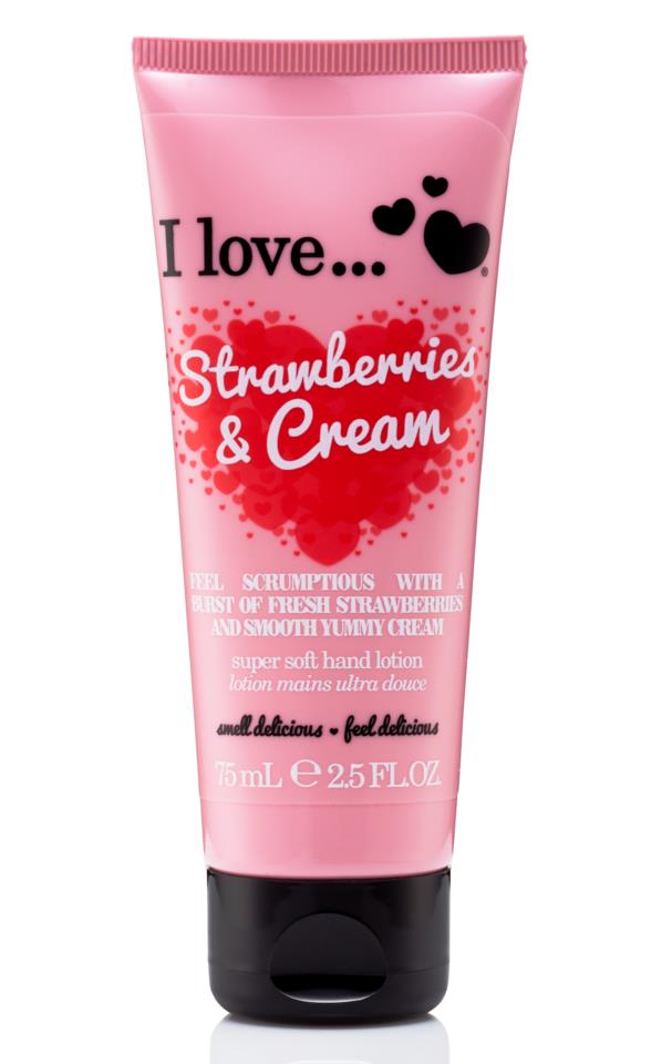 I Love… Super Soft Hand Lotion Strawberries & Cream 75ml