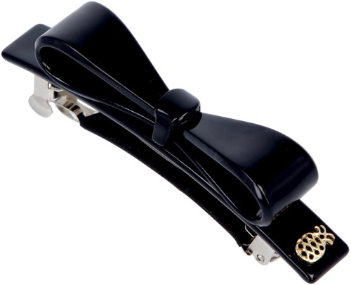 Ia Bon Bow Clip Glossy Black