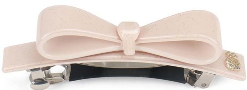 Ia Bon Bow Clip Sparkling Nude Pink