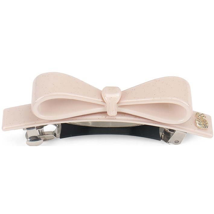 Ia Bon Bow Clip Sparkling Nude Pink