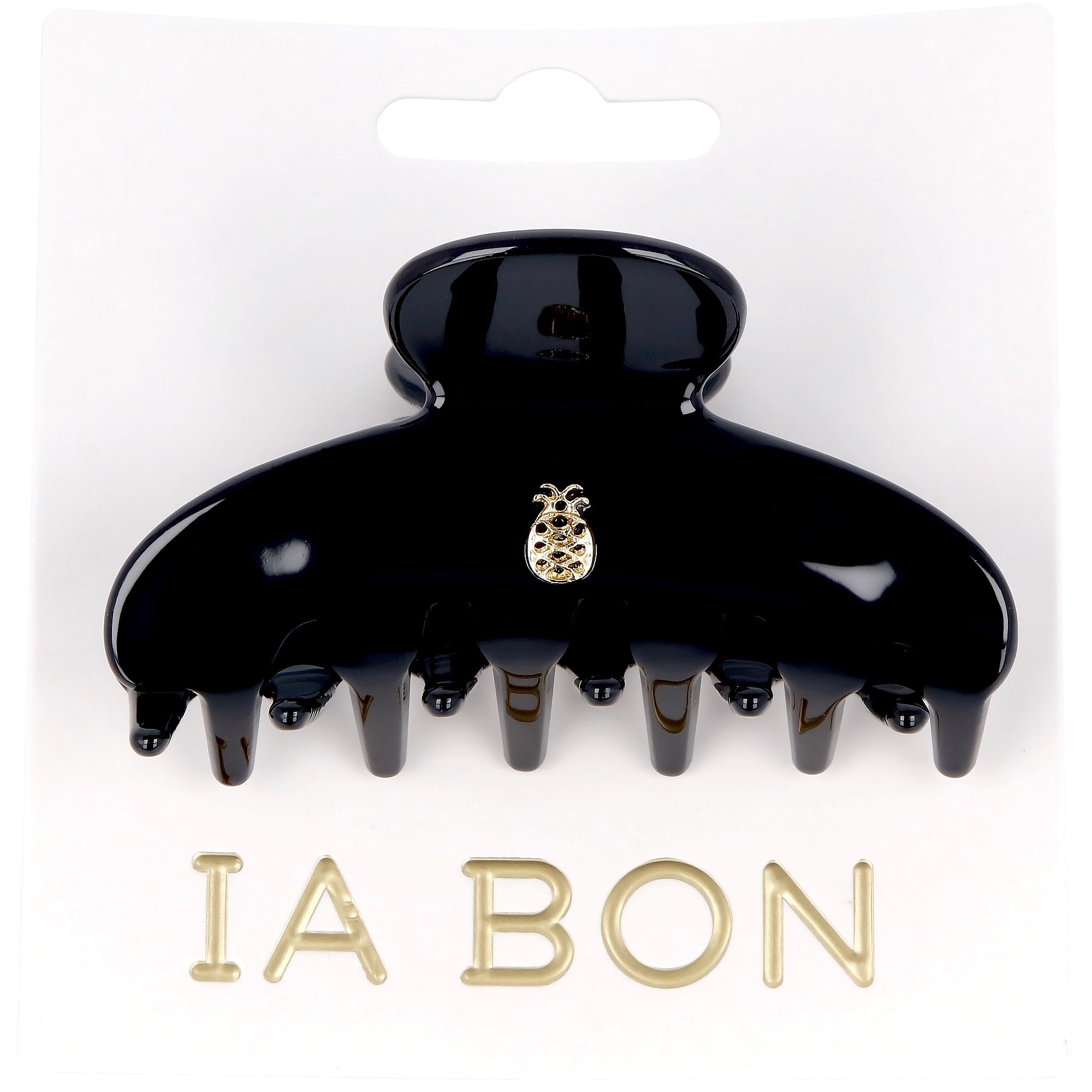 IA BON Hair Claw Glossy Black - 1 pcs