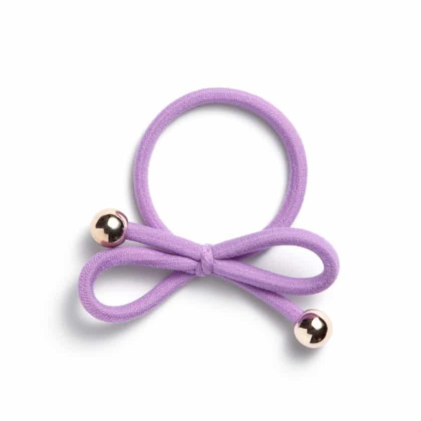 Produktfoto för Ia Bon Hair Tie With Gold Bead Lilac