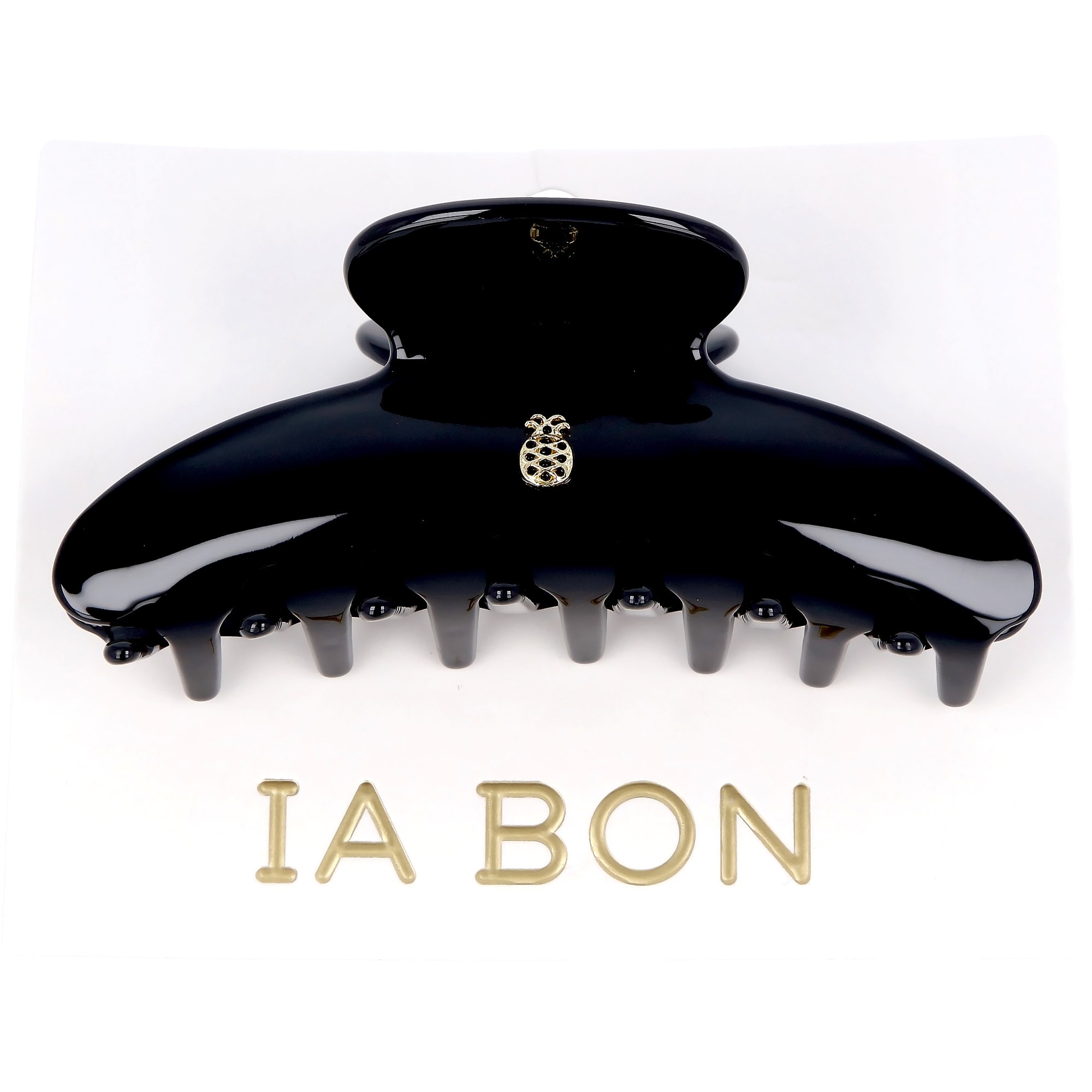 IA BON Large Hair Claw Glossy Black - 1 pcs