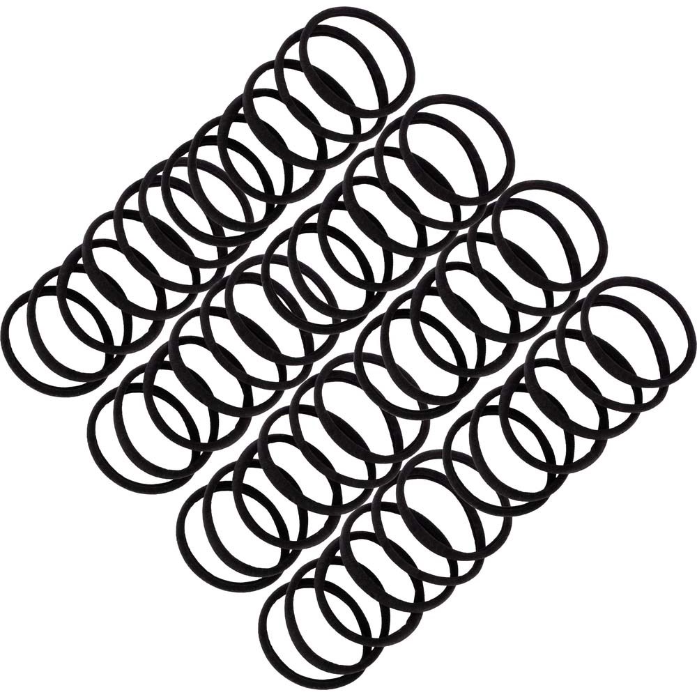 Ibero Hair Ties Black 50 stk